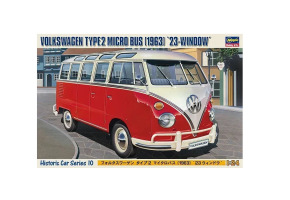 Збірна модель 1/24 Автомобіль Volkswagen Type 2 1963 "23 Window" Hasegawa 21210
