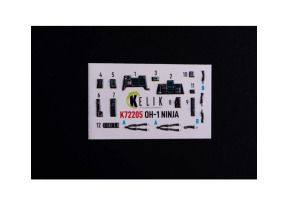 Kawasaki OH-1 Ninja 3D декаль інтер'єр для комплекту Aoshima 1/72 KELIK K72205