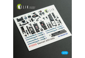 Fairey Gannet AS1/AS4 3D декаль інтер'єр для комплекту Revell 1/72 KELIK K72212