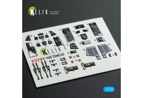 Grumman F-14 B Tomcat 3D декаль інтер'єр для комплекту HobbyBoss 1/72 KELIK K72218