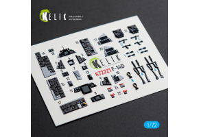 Grumman F-14 D Super Tomcat 3D декаль інтер'єр для комплекту Academy 1/72 KELIK K72221