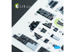 Grumman F-14 A Tomcat 3D декаль інтер'єр для комплекту Academy 1/72 KELIK K72222