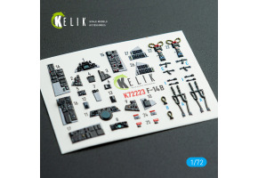 Grumman F-14 B Tomcat 3D декаль інтер'єр для комплекту Academy 1/72 KELIK K72223