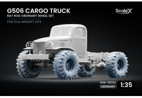 Набір коліс Rat Rod для G506 Cargo Truck від ICM, Miniart ScaleX WW-35032