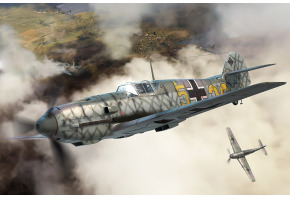 Збірна модель 1/48 Літак Messerschmitt Bf 109 E-3 HobbyBoss 81791