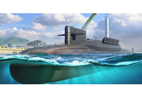 Сборная модель 1/700 Подводная лодка PLAN Type 094 Jin Class SSBN ХоббиБосс 87024