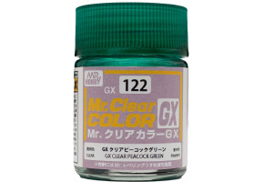 Mr. Color GX (18ml) Peacock Green Clear / Зелений Прозорий GX122