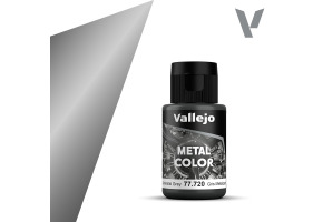 Акрилова фарба Сірий збройовий металік (Gunmetal Grey) Vallejo Metal Color VAL 77720