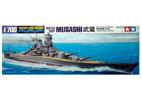 Scale model 1/700 Japanese battleship "Musashi" Tamiya 31114
