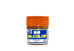 Brown gloss, Mr. Color solvent-based paint 10 ml. / Коричневий глянсовий