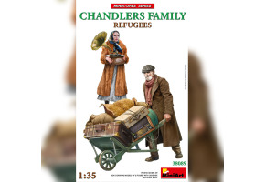 Scale model 1/35 Figures Refugees: family of traders MiniArt 38089