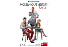 Scale model 1/35 Figures Visitors of a modern cafe № 2 MiniArt 38090