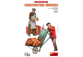 Scale model 1/35 Figures Builders with accessories MiniArt 38097
