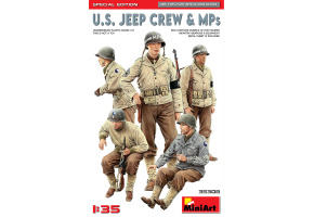 Scale model 1/35 Figures U.S. Jeep Crew & MPs. Special Edition MiniArt 35308