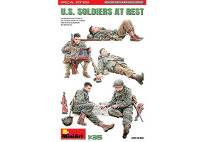 Scale model 1/35 Figures US Soldiers at rest (Special Edition) MiniArt 35318