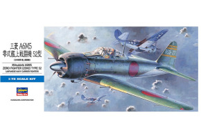 Збірна модель 1/72 Літак Mitsubishi A6M5 Zero (Zeke) Type 52 Hasegawa 01452