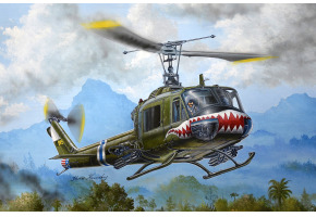 Збірна модель 1/35 Вертоліт вогневої підтримки UH-1B Huey Trumpeter 05112