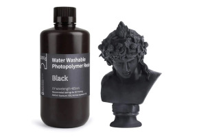 Фотополімерна смола ELEGOO Water Washable Resin "Black" (Чорна) 1кг