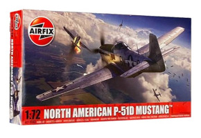 Збірна модель 1/72 американський винищувач North American P-51D Mustang Airfix A01004B