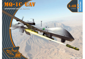 Сборная модель 1/48 американский БПЛА MQ-1C UAV Grey Eagle Clear Prop CP4808