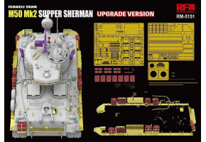 Збірна модель 1/35 Танк M50 Mk.2 Super Шерман (M4A4) - модернізована версія РФМ RM-5151