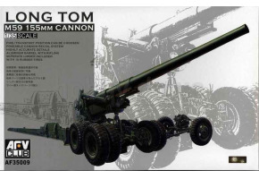 Scale model 1/35 LONG TOM M59 155mm CANNON AFV AF35009