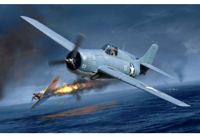 Збірна модель 1/48 Літак Grumman F4F-4 Wildcat - Битва за Мідвей, 1942 р. (нова прес-форма) Academy 12355