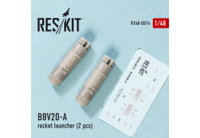 B8V20-А rocket launcher (2 pcs) (1/48)