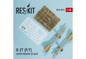 R-27 Р/T soviet missile (2 pcs) (1/48)