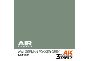 Акриловая краска WWI German Fokker Grey / Немецкий Фоккер Серый WWI AIR АК-интерактив AK11801