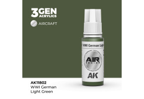 Акрилова фарба WWI German Light Green / Світло-зелений німецький WWI AIR АК-інтерактив AK11802