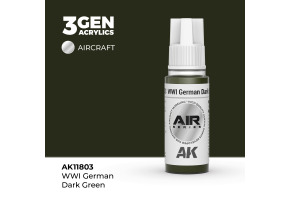 Акрилова фарба WWI German Dark Green / Німецький темно-зелений WWI AIR АК-interactive AK11803