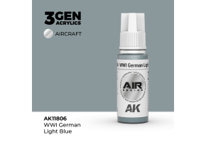 Акрилова фарба WWI German Light Blue / Німецький світло-синій WWI AIR АК-interactive AK11806