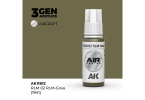 Акрилова фарба RLM 02 RLM-Grau (1941) / сіро-коричневий AIR АК-interactive AK11812