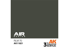 Acrylic paint RLM 70 / Khaki brown AIR AK-interactive AK11821