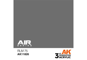 Acrylic paint RLM 75 AIR AK-interactive AK11826