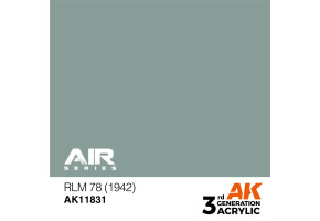 Acrylic paint RLM 78 (1942) / Gray-green AIR AK-interactive AK11831