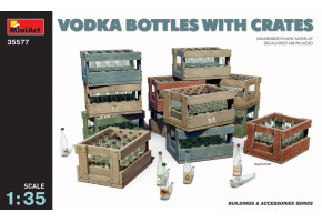 Vodka bottles with boxes