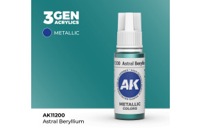 Акрилова фарба ASTRAL BERYLLIUM METALLIC - ЗІРКОВИЙ БЕРИЛІЙ МЕТАЛІК / INK АК-Interactive AK11200
