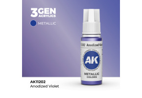 Акрилова фарба ANODIZED VIOLET METALLIC - АНОДОВАНИЙ ФІОЛЕТОВИЙ МЕТАЛІК / INK АК-Interactive AK11202