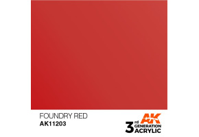 Acrylic paint FOUNDRY RED METALLIC / INK АК-Interactive AK11203