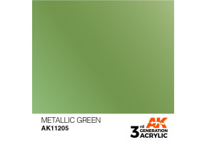 Acrylic paint METALLIC GREEN METALLIC / INK АК-Interactive AK11205