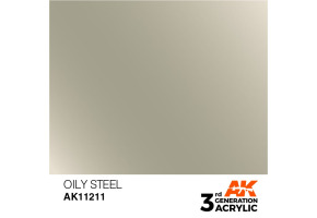 Acrylic paint OILY STEEL METALLIC / INK АК-Interactive AK11211
