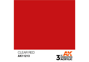 Акриловая краска CLEAR RED STANDARD - ПРОЗРАЧНЫЙ КРАСНЫЙ / INK АК-интерактив AK11213