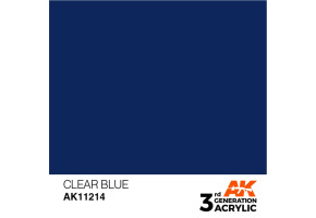 Акриловая краска CLEAR BLUE STANDARD - ПРОЗРАЧНЫЙ СИНИЙ / INK АК-интерактив AK11214