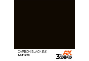 Acrylic paint CARBON BLACK / INK АК-Interactive AK11223