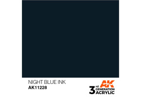 Акрилова фарба NIGHT BLUE – НІЧНИЙ СИНІЙ / INK АК-Interactive AK11228
