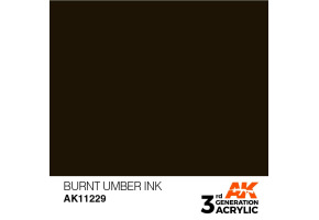 Акрилова фарба BURNT UMBER – ОБСМАЖЕНА УМБРА / INK AK-interactive AK11229