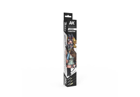 Set of synthetic brushes Tabletop (3 pcs) AK-Interactive AKB102