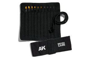 Set of synthetic brushes in a case (10 pcs) AK-Interactive AKB110